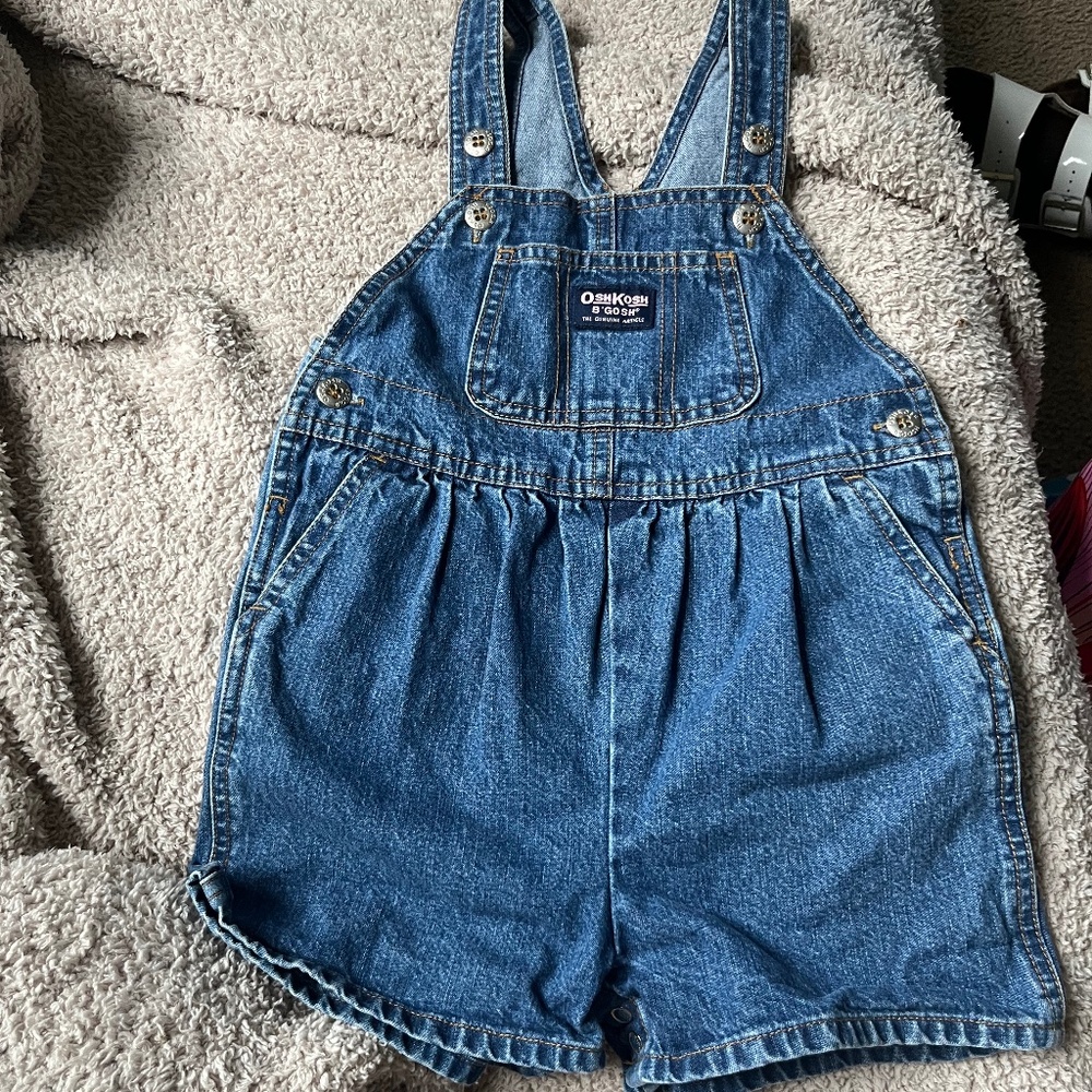 B73 Vintage PINK TAG OshKosh B'Gosh Denim Shortalls